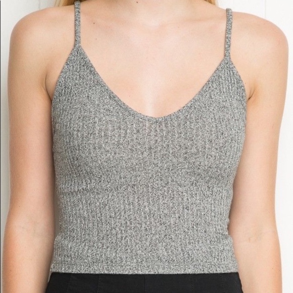 Brandy Melville Gray Knit Tank
